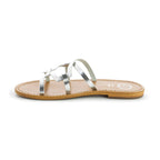 White Sun - Mules Olearia - Argent - Femme
