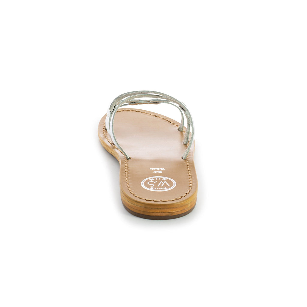 White Sun - Mules Olearia - Argent - Femme