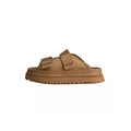 Goldenglow Slide Junior Mules - Beige/Brown