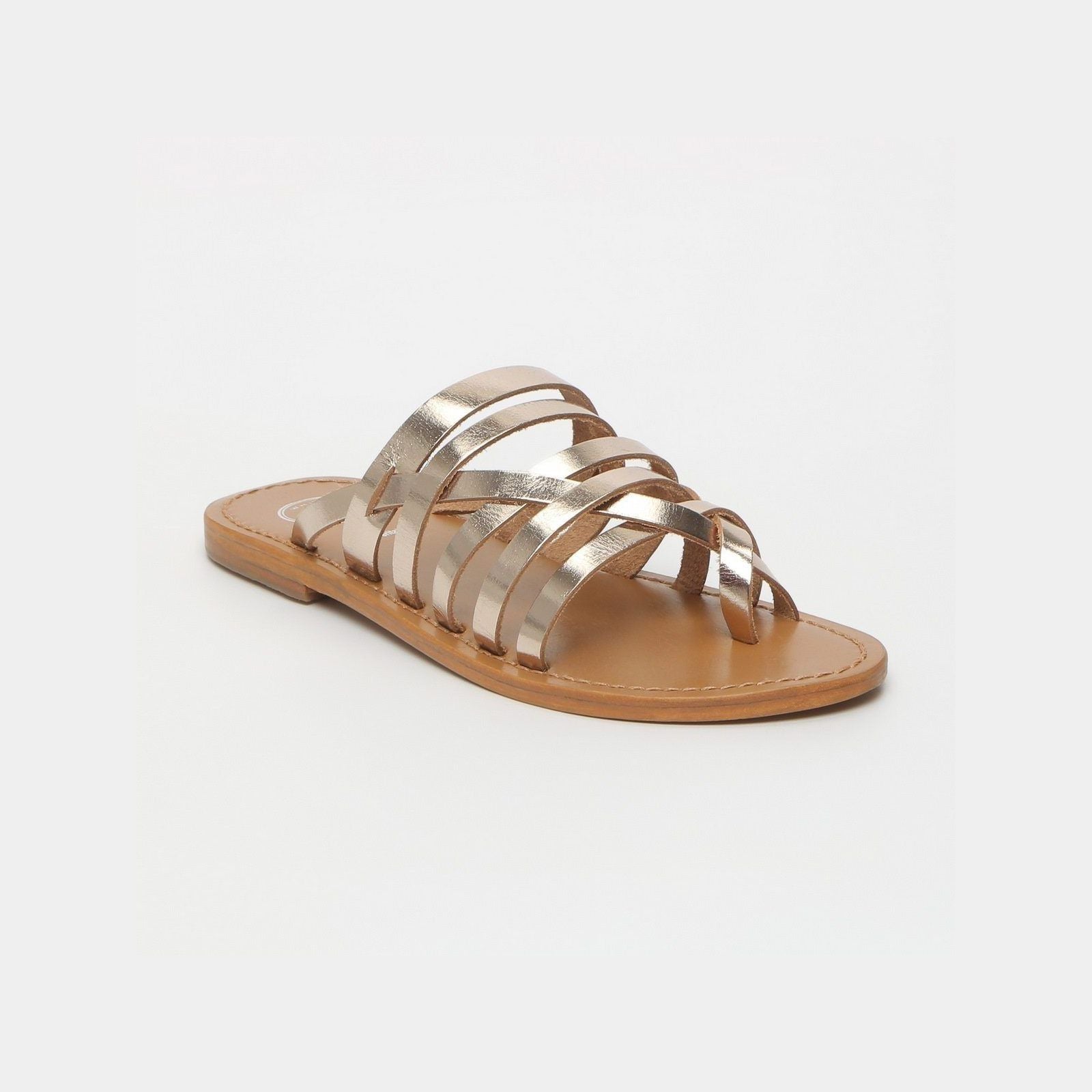White Sun - Mules Entre Doigts Foners - Or - Femme