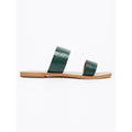 White Sun - Afaitu Mules - Green Croc - Women