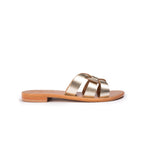 Couleur Pourpre - Mules Calcutta - Doré