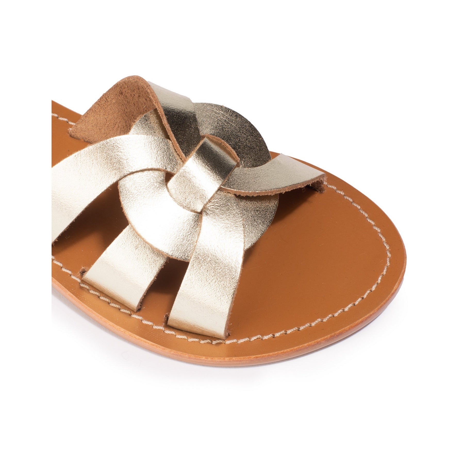 Couleur Pourpre - Mules Calcutta - Doré