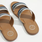 White Sun - Mules Cordyline - Azul - Mujer