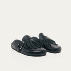 Mules Georgette De Napa Negra