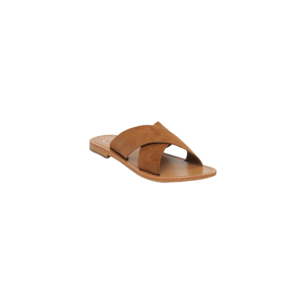 White Sun - Mules Lanruen - Camel Goat Suede - Camel