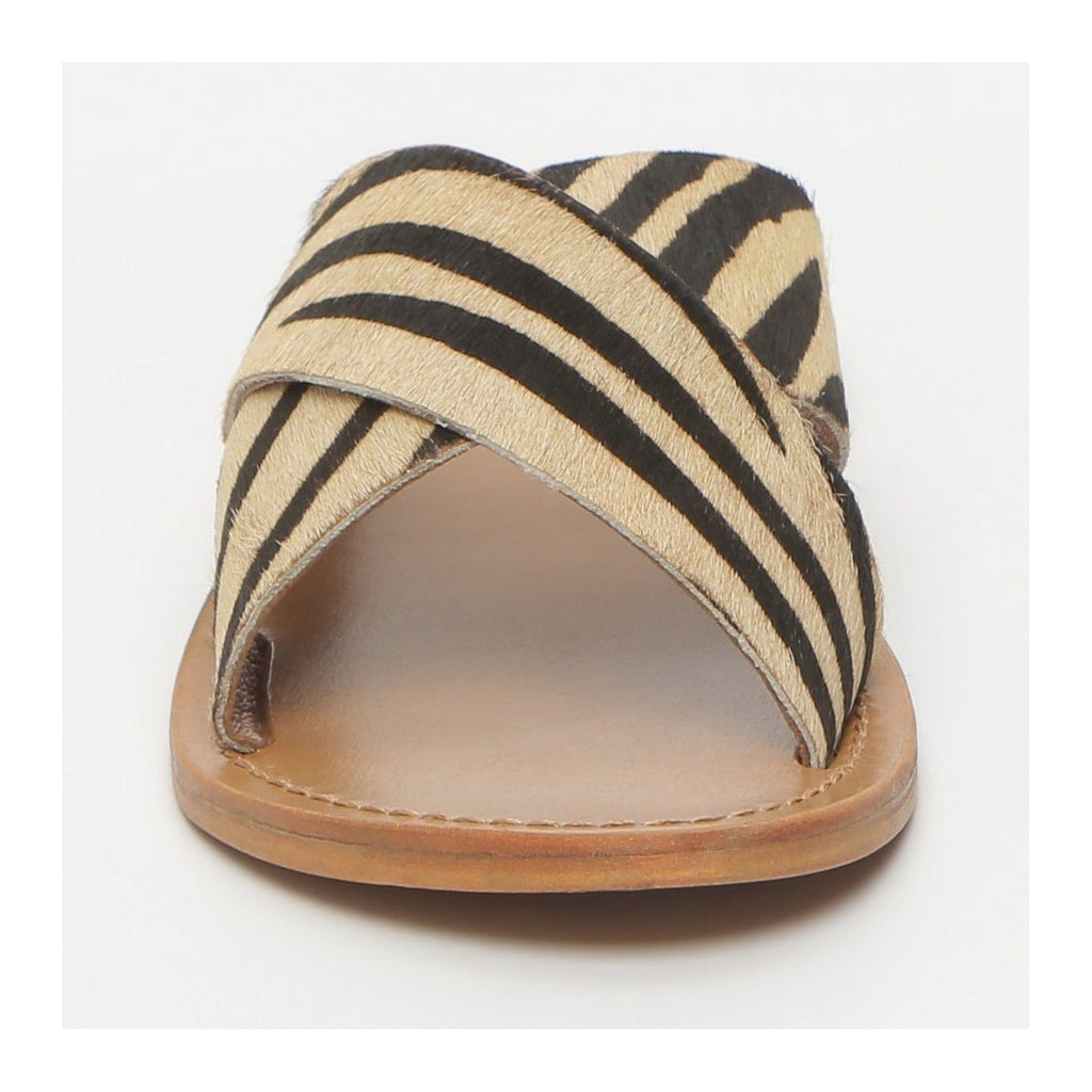 White Sun - Mules Lanruen - Zebra Pony Leather - Zebra