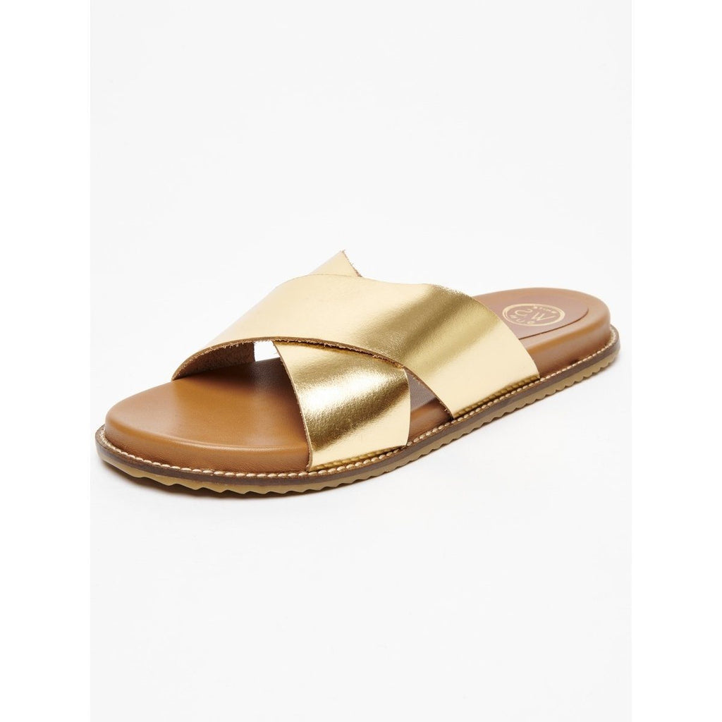 White Sun - Mules Loutsian - Buff Dark Gold - Dark Gold
