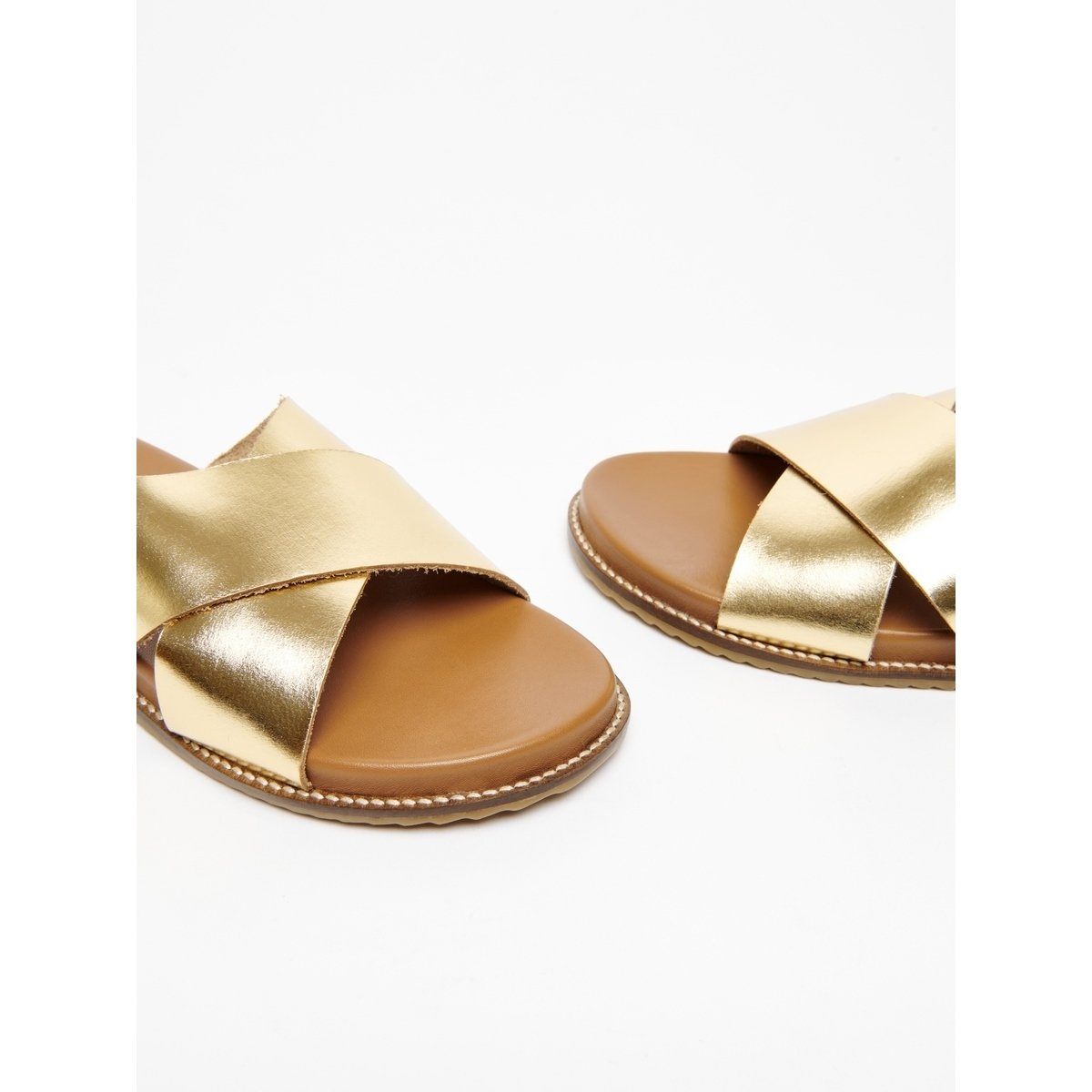 White Sun - Mules Loutsian - Buff Dark Gold - Dark Gold