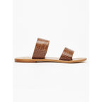 White Sun - Mules Natica - Croco Tan - Femme