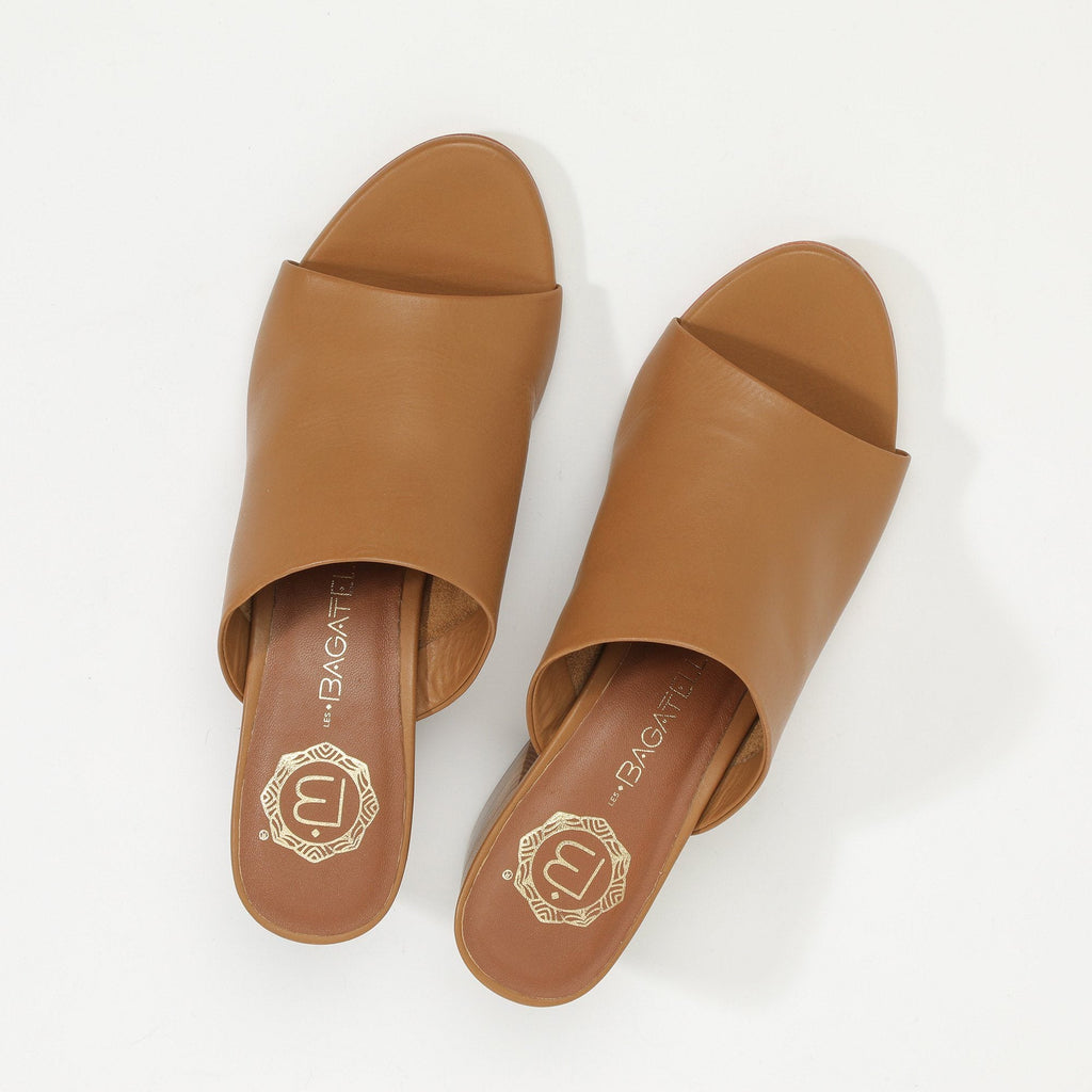 Les Bagatelles - Sandales Talons Rehi - Camel