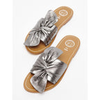 White Sun - Mules Simpatica - Grey Metallic Nappa - Gris