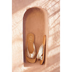 White Sun - Mules Bansari - Platinium Metallic Nappa - Doré