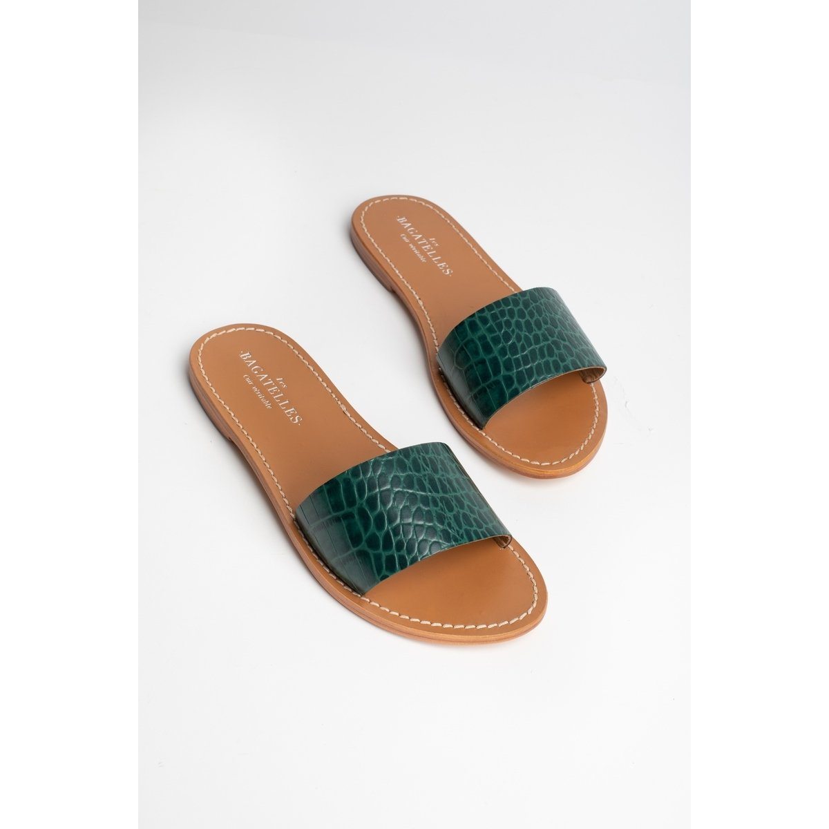 Les Bagatelles - Mules York - Green Croco