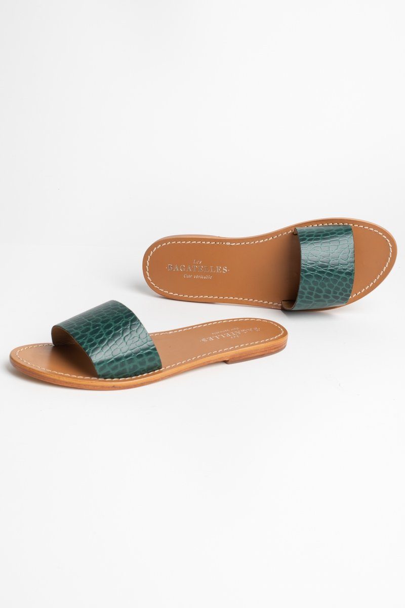 Les Bagatelles - Mules York - Green Croco