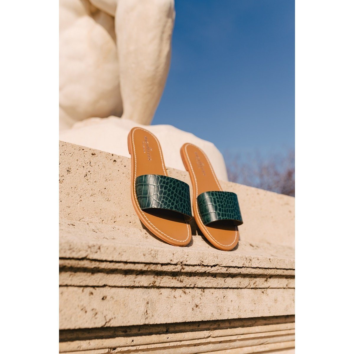 Les Bagatelles - Mules York - Green Croco