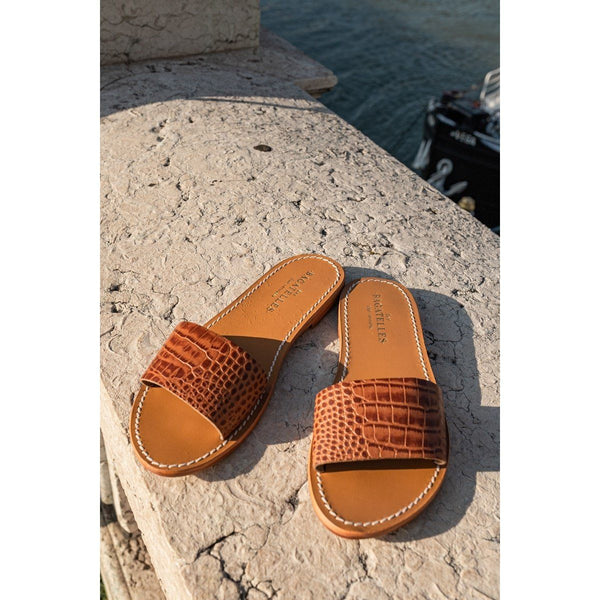 Les Bagatelles - Mules York - Camel Croco