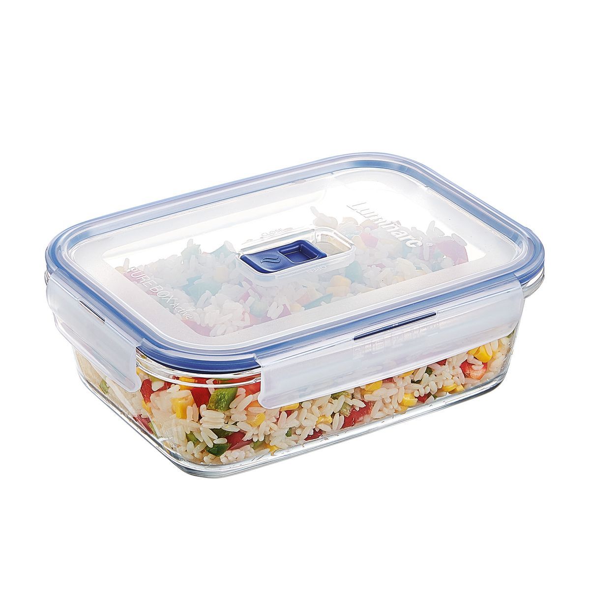 2 Boites De Conservation Rectangulaires - 122cl - Pure Box Active