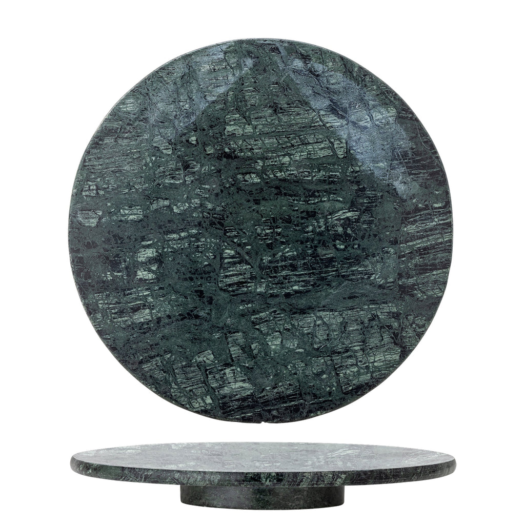 Nuni - Lot de 2 Plateaux Tournants - Vert - Marbre