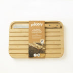 Set Tagliere E Coltello Da Pane In Bambù E Acciaio Inox - Beige