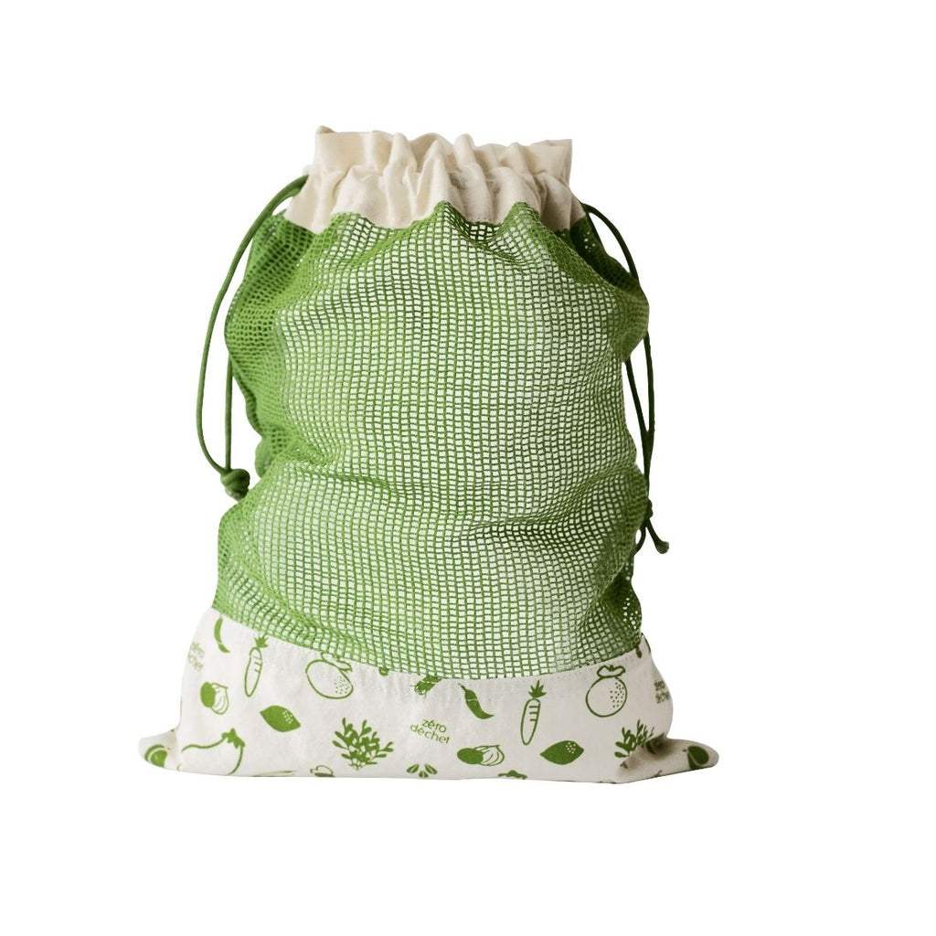 Sacchetto Per Verdure In Cotone Biologico - Verde