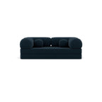Nebula - Canapé Convertible - 3 Places - Velours Texturé - Bleu
