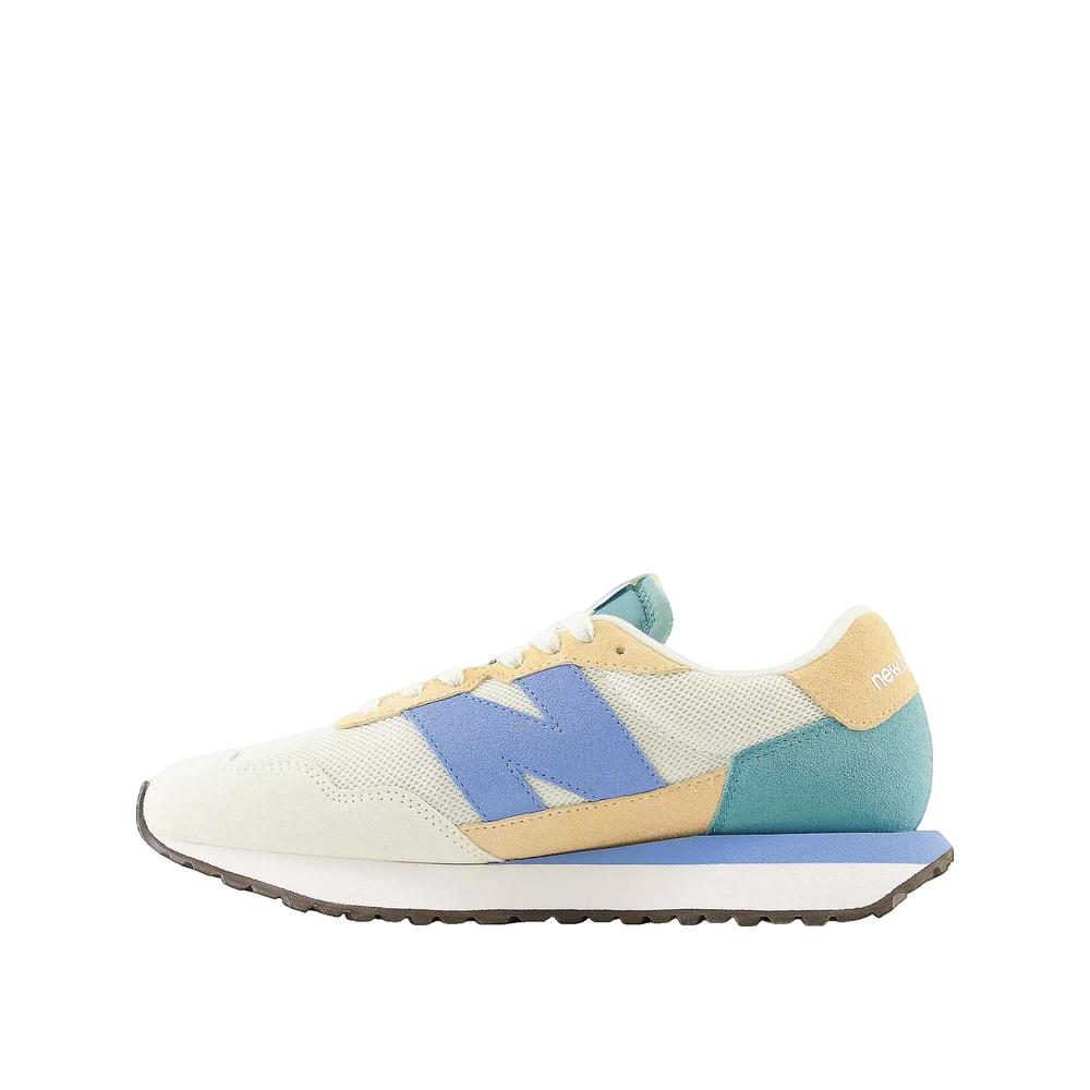 Baskets 237 - Beige Et Bleu
