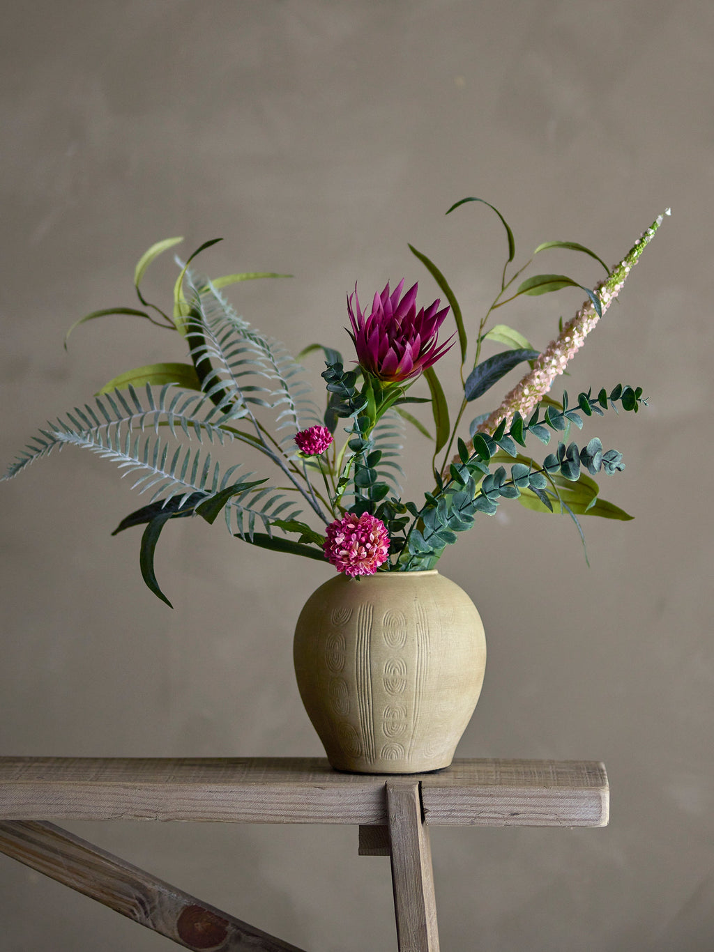 Taym - Lot de 2 Vases Déco - Naturel - Terre Cuite