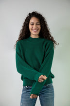 Nina Jumper Dark Green - Bhoomi