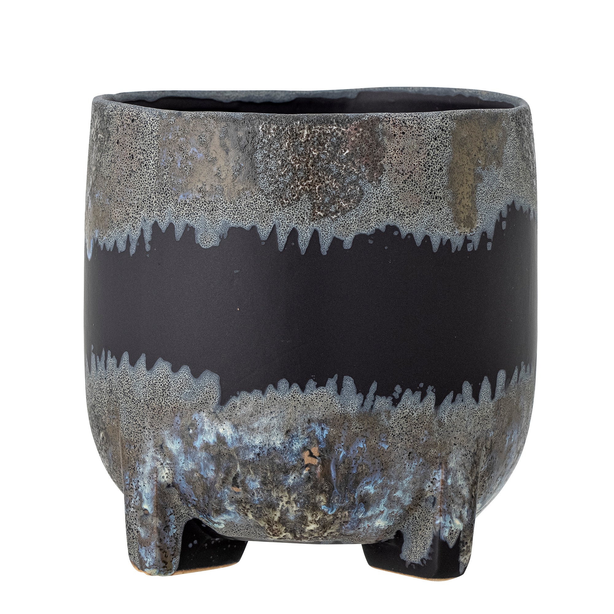 Nasru - Plant Pot - Black - Stoneware