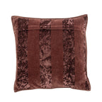 Kosar - Lot de 4 Coussins - Marron - Coton