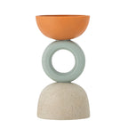 Loretta - Set of 6 Tealight Holders - Multicolour - Polyresin