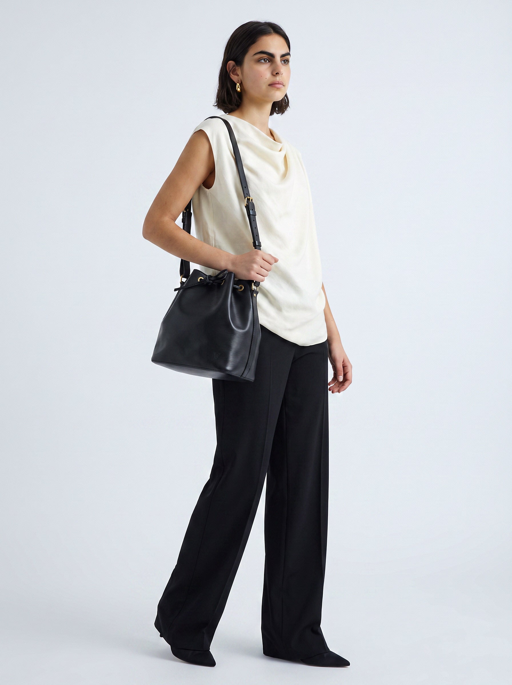 Louis Vuitton Noé Moyen Modèle Cuir Épi Noir