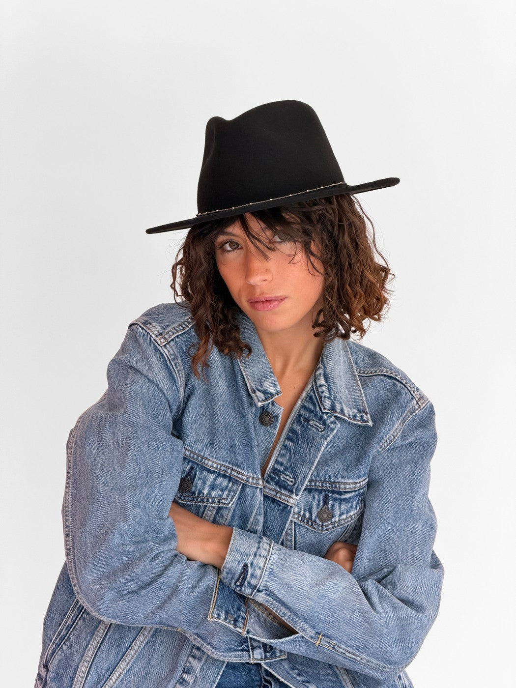Sombrero de Fieltro Noe Plata - Negro
