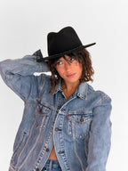 Sombrero de Fieltro Noe Plata - Negro
