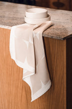 Lot De 2 Torchons Abi - Sand Beige & Cream