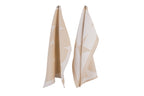Lot De 2 Torchons Abi - Sand Beige & Cream