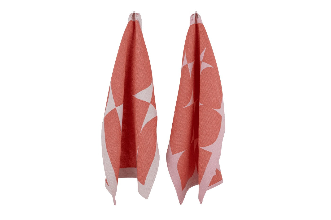 Lot De 2 Torchons Abi - Terracotta & Blossom Pink