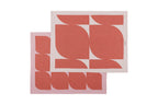 Lot De 2 Torchons Abi - Terracotta & Blossom Pink