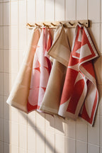 Lot De 2 Torchons Abi - Terracotta & Blossom Pink