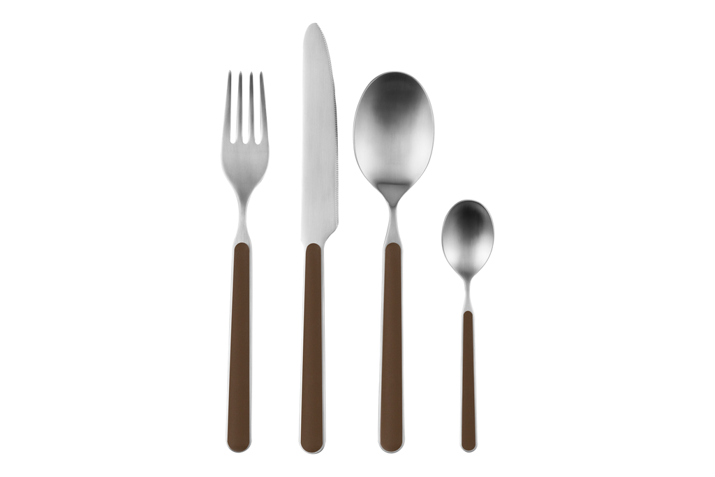 Set 4 Couverts Noli - 1 Personne - Cocoa Brown