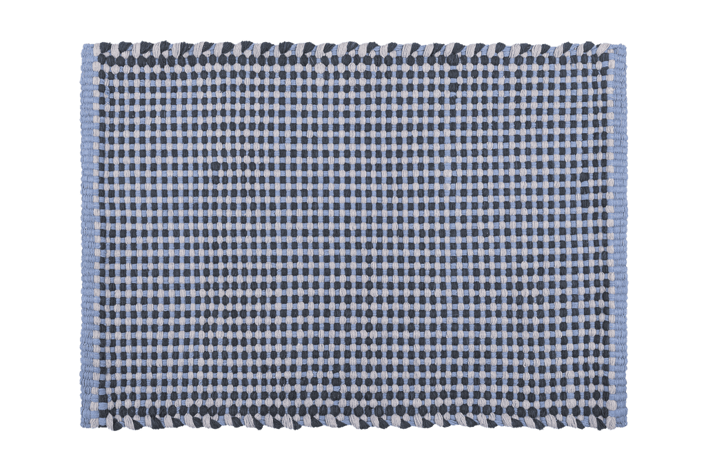 Dei Doormat - Black & Grey & Light Blue