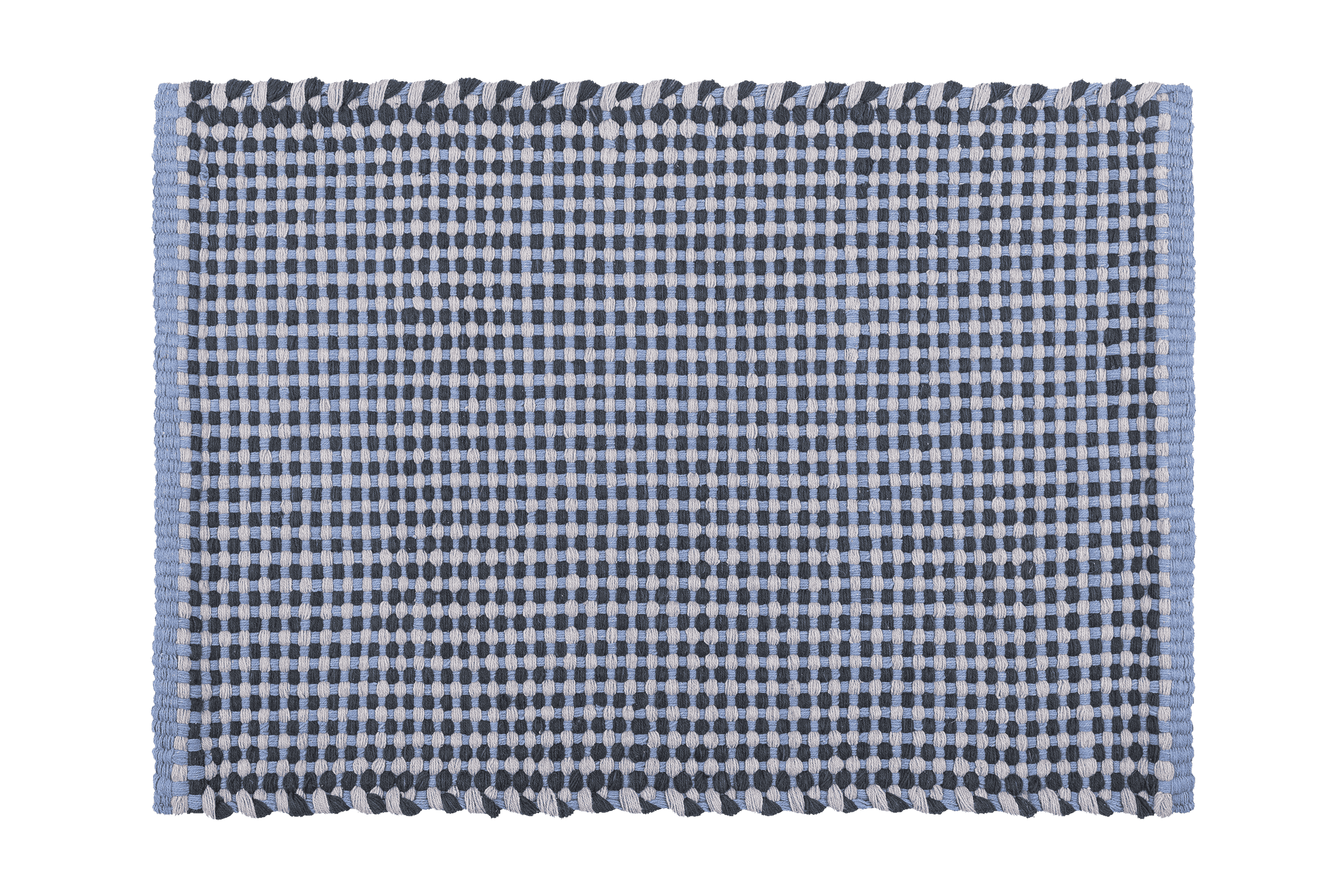 Dei Doormat - Black & Grey & Light Blue