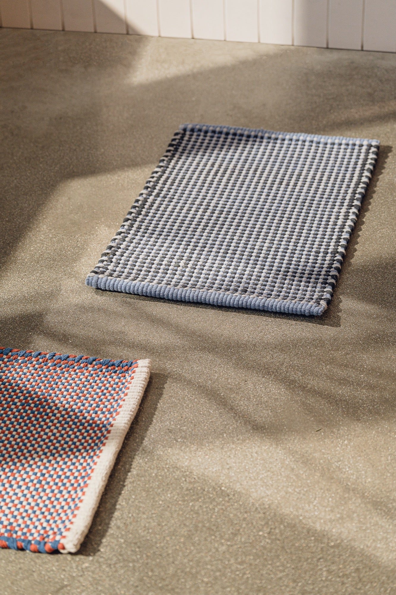 Dei Doormat - Black & Grey & Light Blue