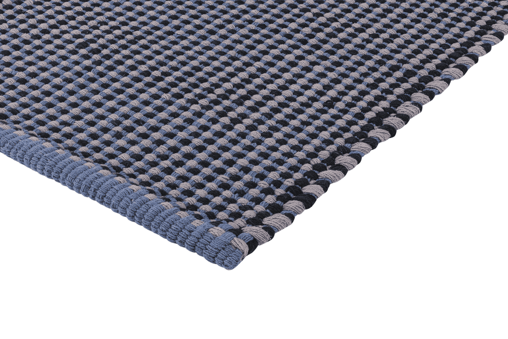 Dei Doormat - Black & Grey & Light Blue