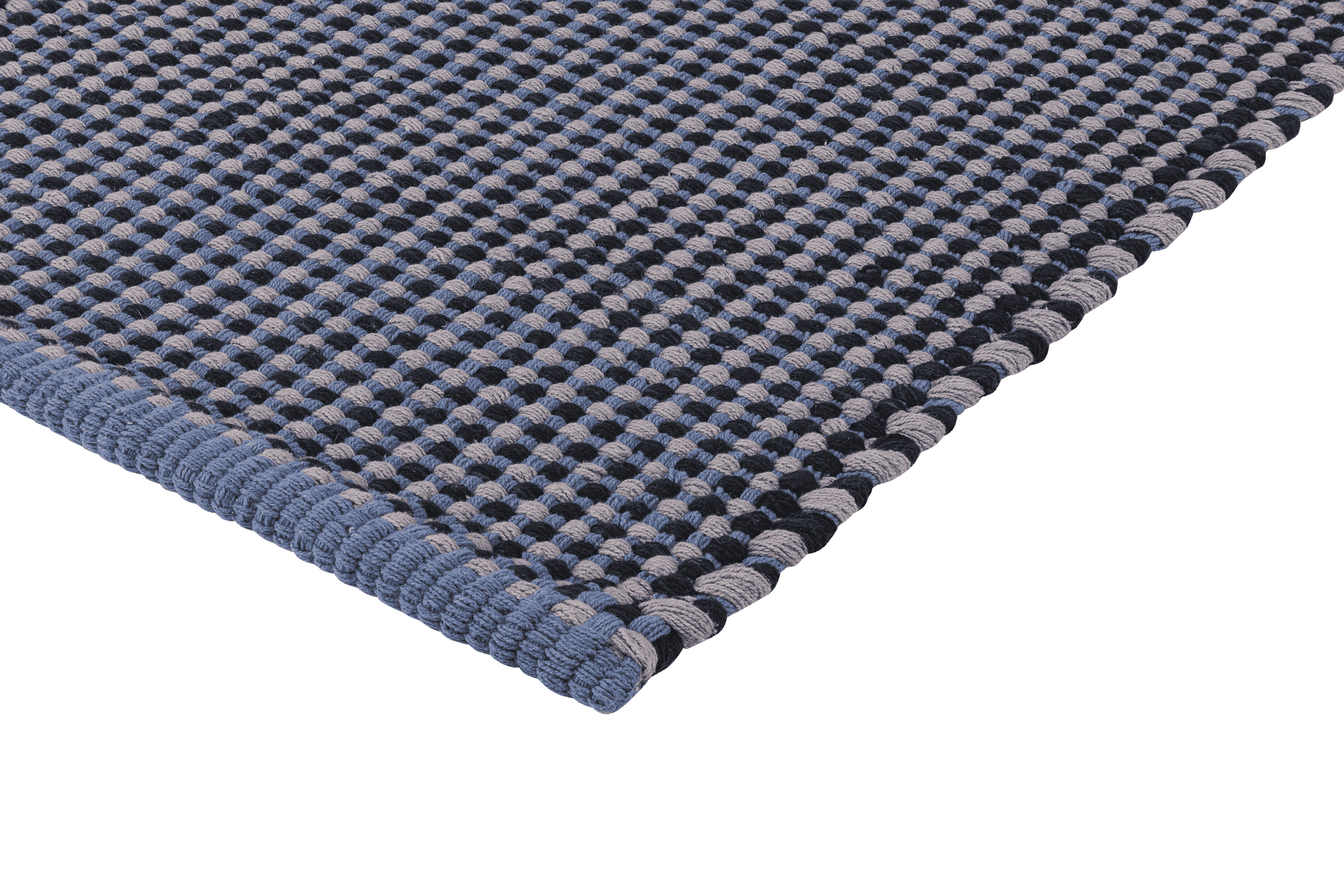 Dei Doormat - Black & Grey & Light Blue