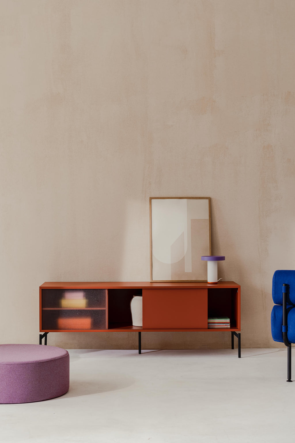 Met TV Unit - Large - Terracotta Blush