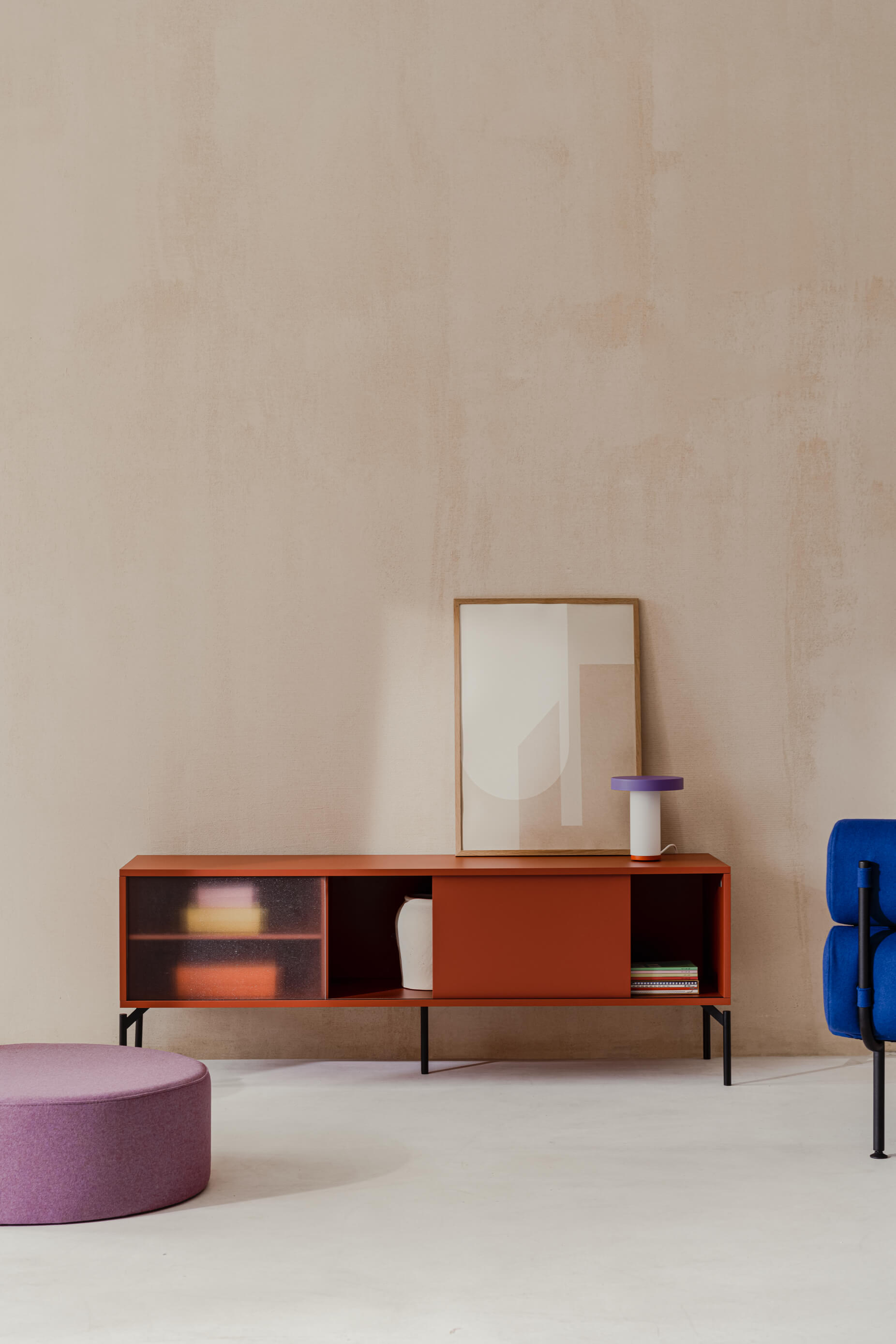 Met TV Unit - Large - Terracotta Blush