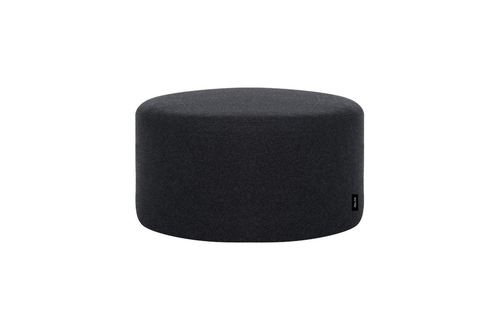 Folk Pouf - Small - Black Tie Wool