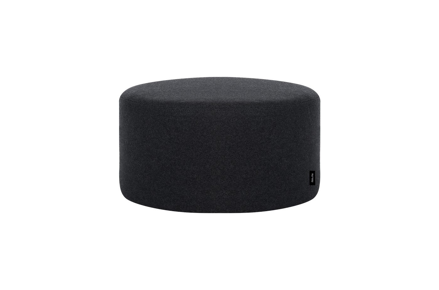Folk Pouf - Small - Black Tie Wool